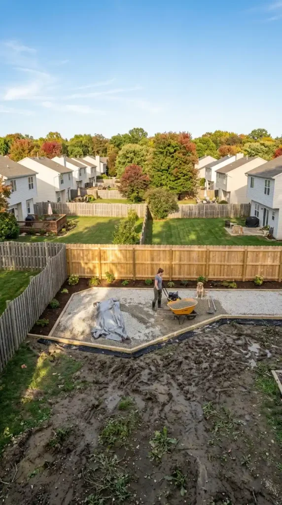 Dog-friendly backyard