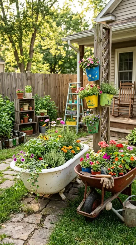 DIY garden ideas recycled