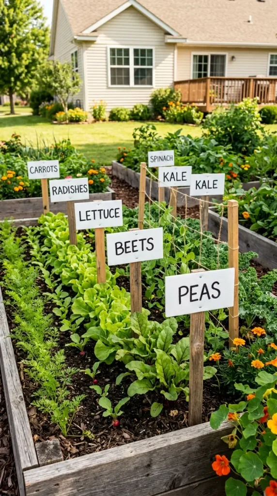 DIY garden markers vegetable garden