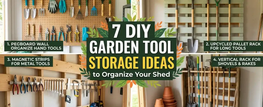 7 DIY Garden Tool Storage Ideas to Organize Your Shed