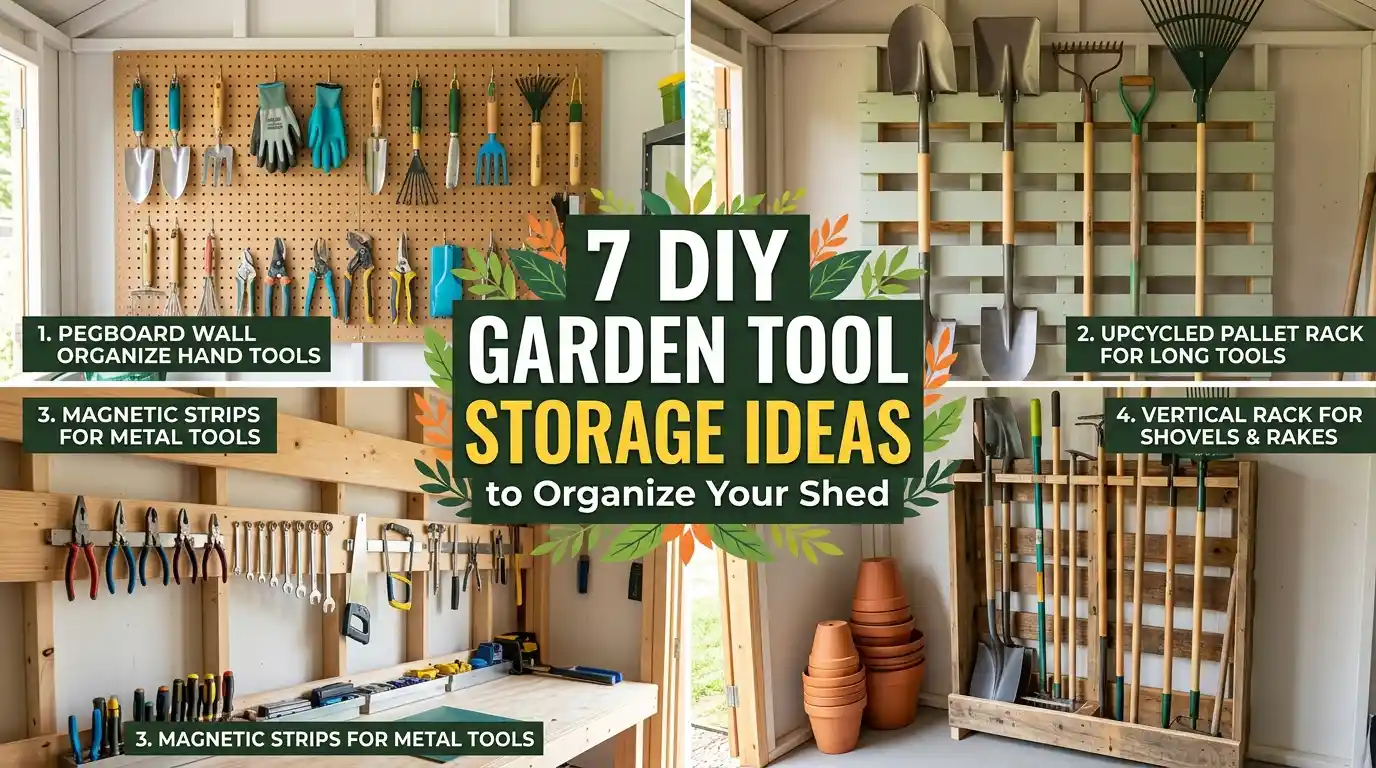 7 DIY Garden Tool Storage Ideas to Organize Your Shed