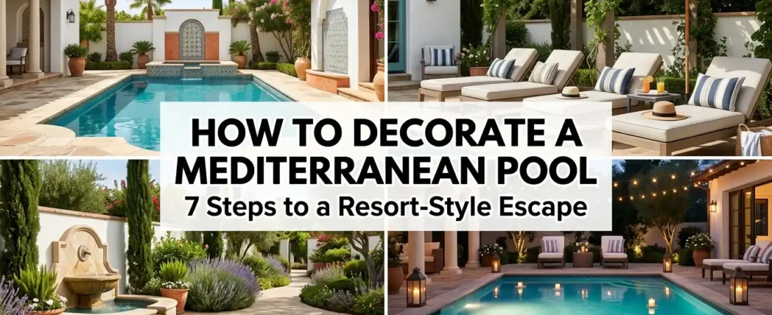 How to Decorate a Mediterranean Pool — 7 Steps to a Resort-Style Escape