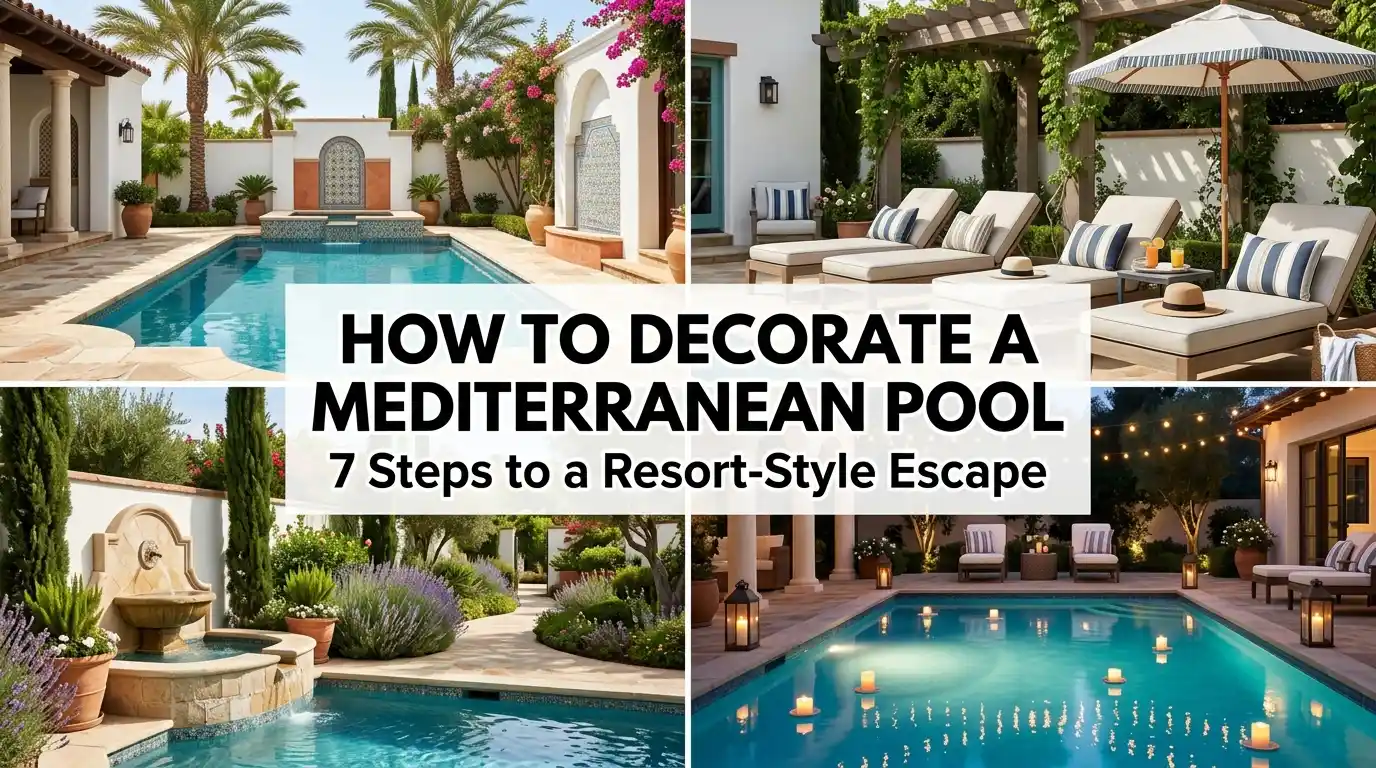 How to Decorate a Mediterranean Pool — 7 Steps to a Resort-Style Escape