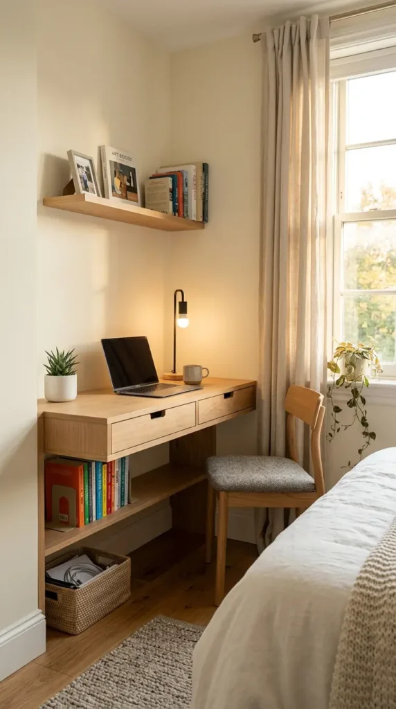 Desk with built-in storage