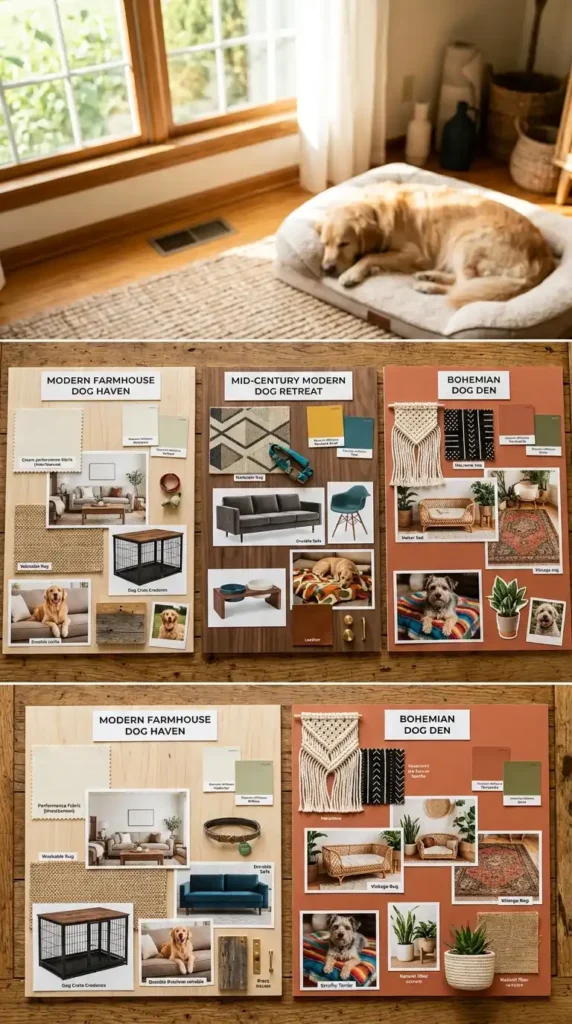 Dog home decor style boards