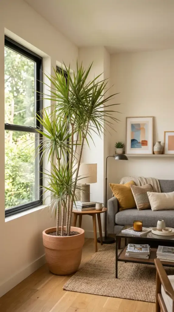 Dracaena marginata in home