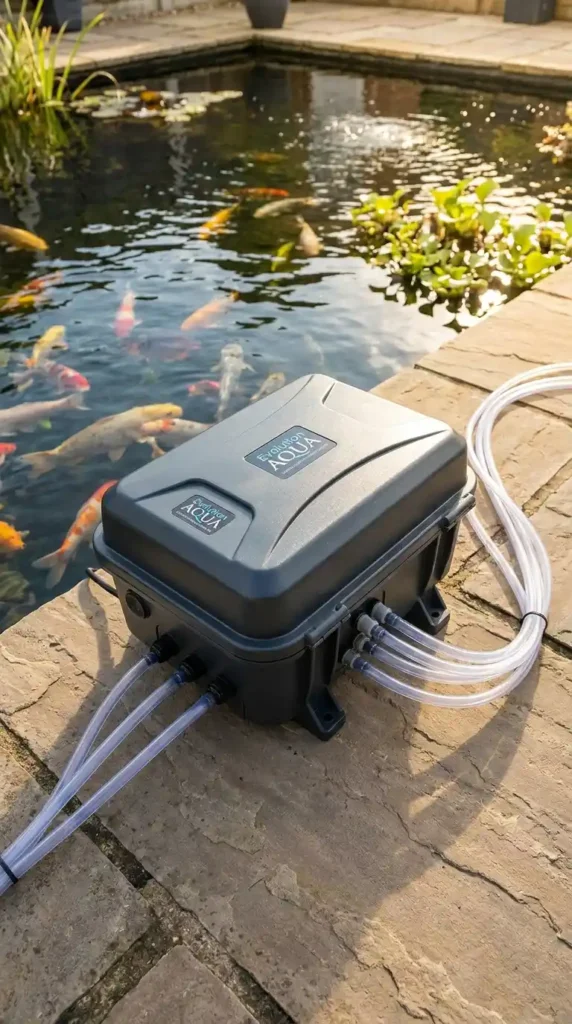 Evolution Aqua air pump installed