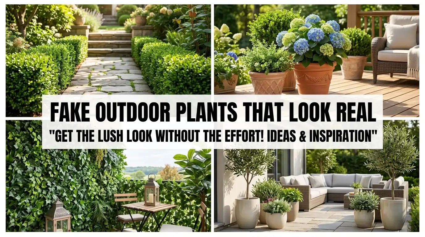 Fake Outdoor Plants That Look Real: 7 That Actually Fool Everyone