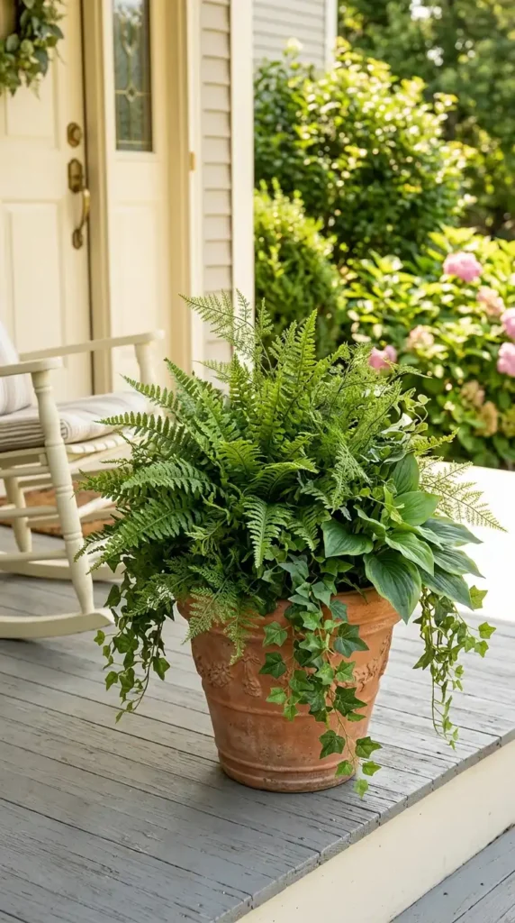 Fake plants in pots