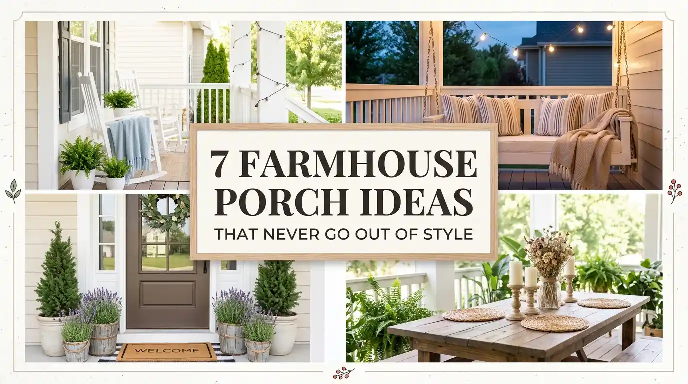7 Farmhouse Porch Ideas That Never Go Out of Style