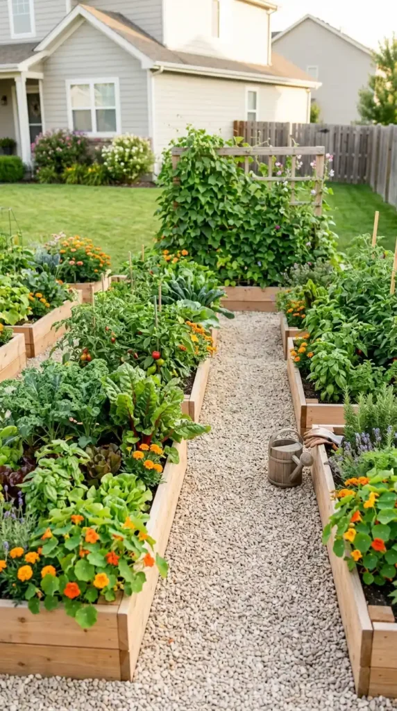 Foodscaping design raised beds
