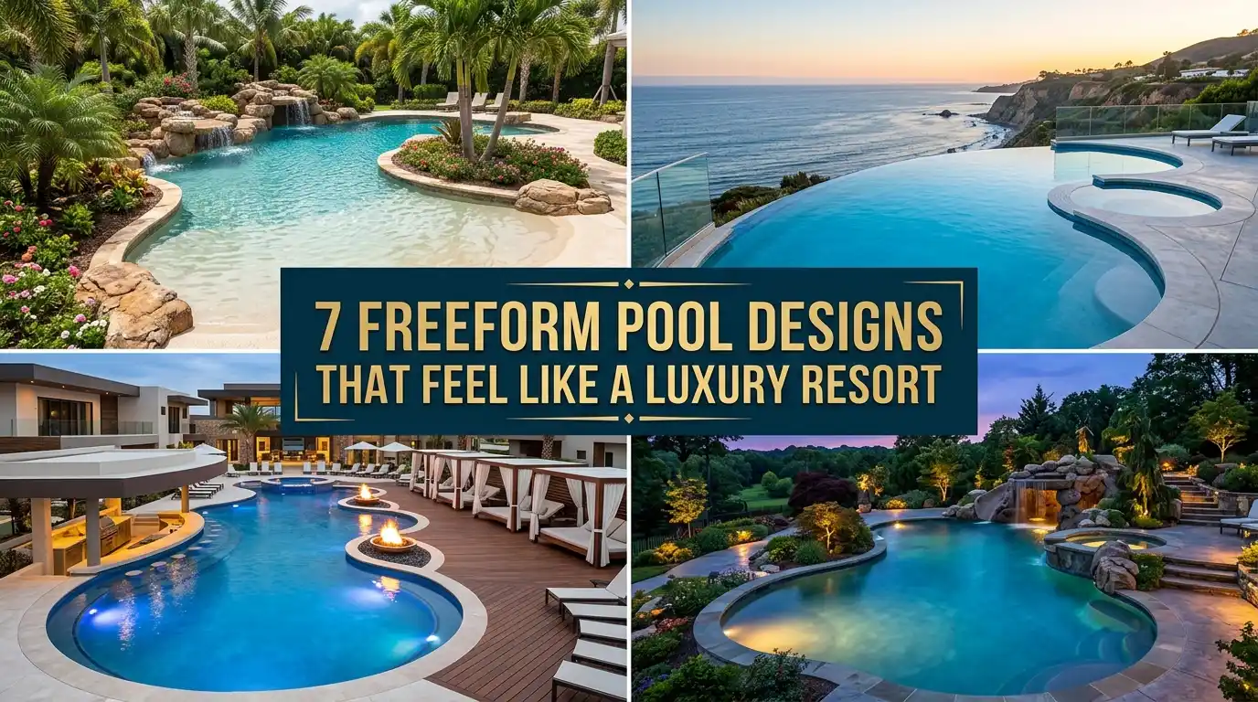 7 Freeform Pool Designs That Feel Like a Luxury Resort