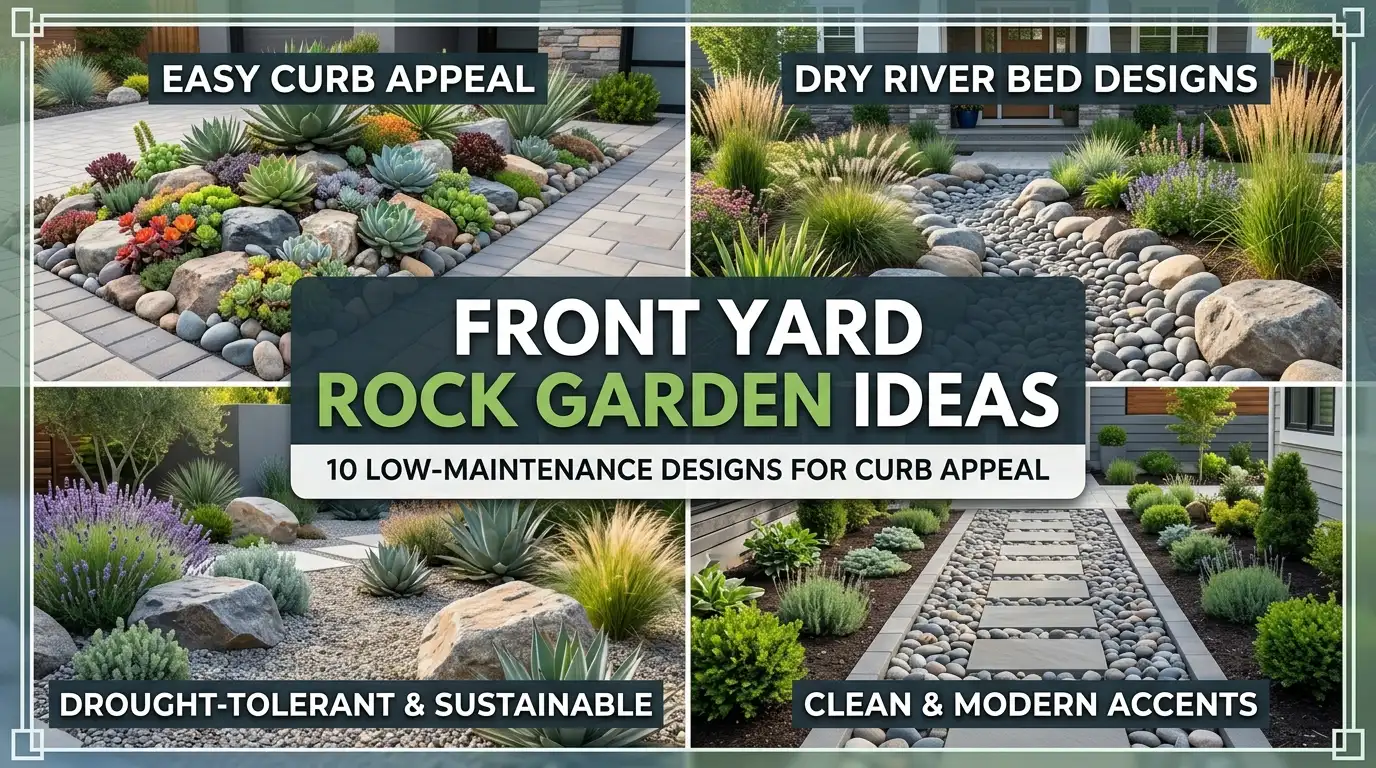 Front Yard Rock Garden Ideas: 10 Low-Maintenance Designs for Curb Appeal
