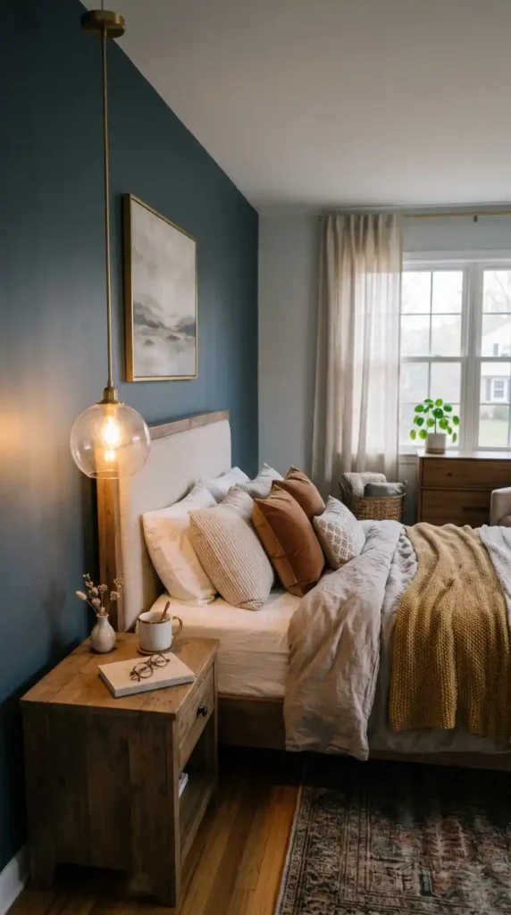 Globe pendant light bedside bedroom