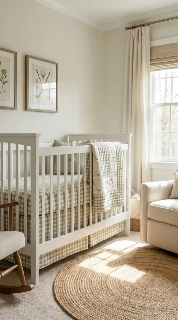 Golf themed crib bedding