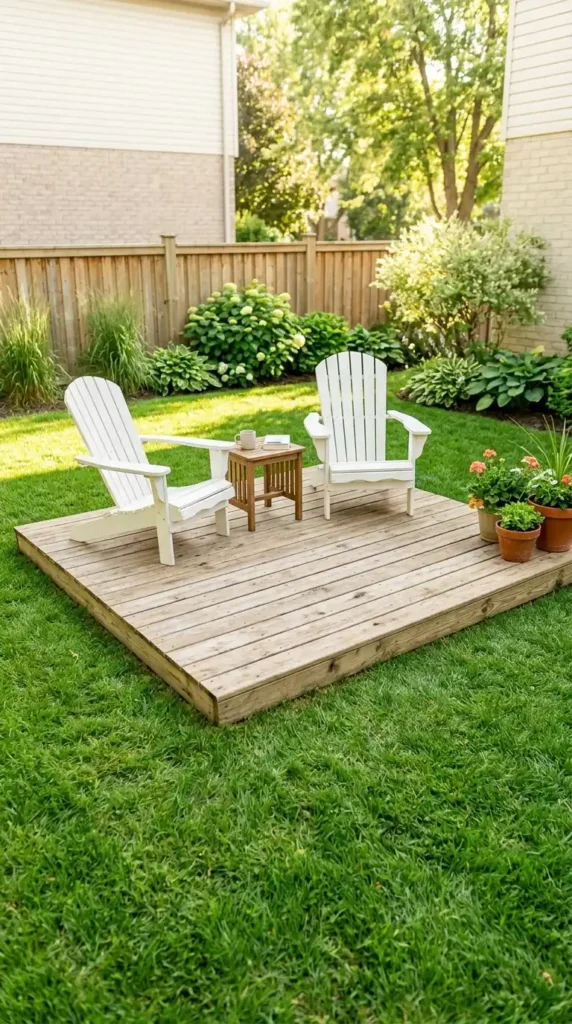 Ground-level deck ideas budget