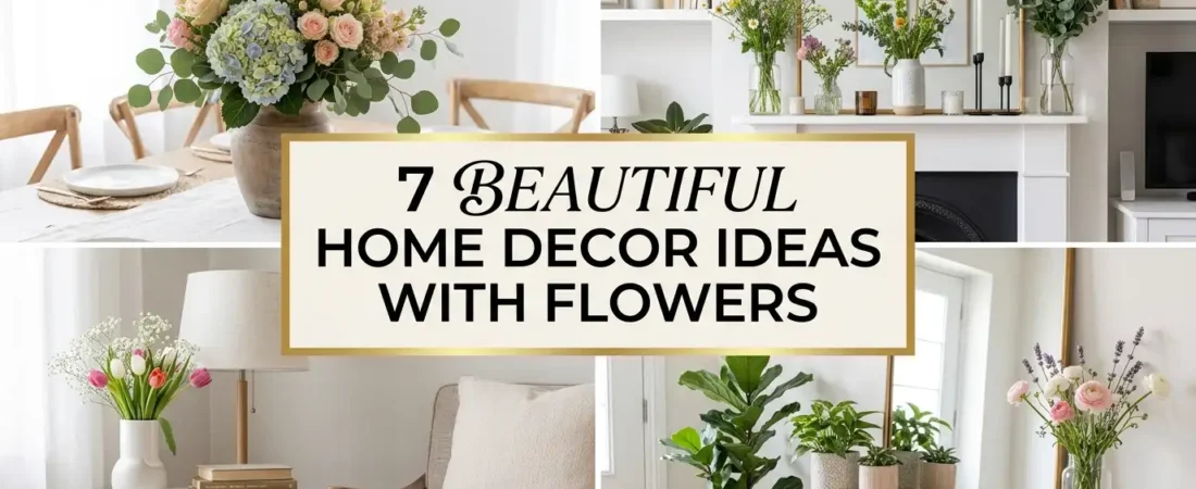 7 Beautiful Home Decor Ideas with Flowers