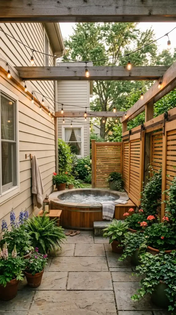Hot tub designs corner