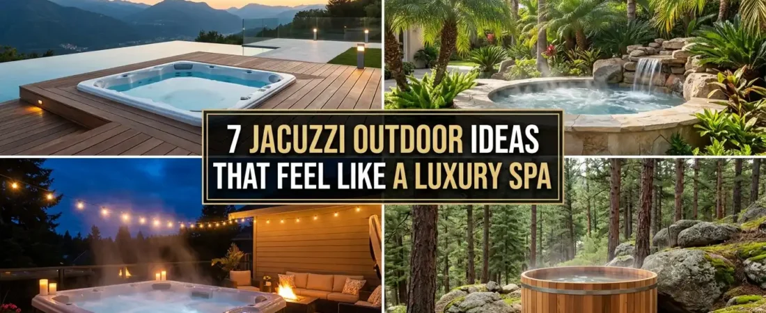 7 Jacuzzi Outdoor Ideas That Feel Like a Luxury Spa