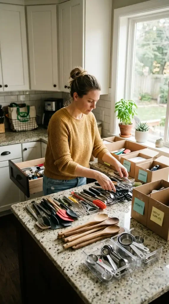 Kitchen drawer organizer