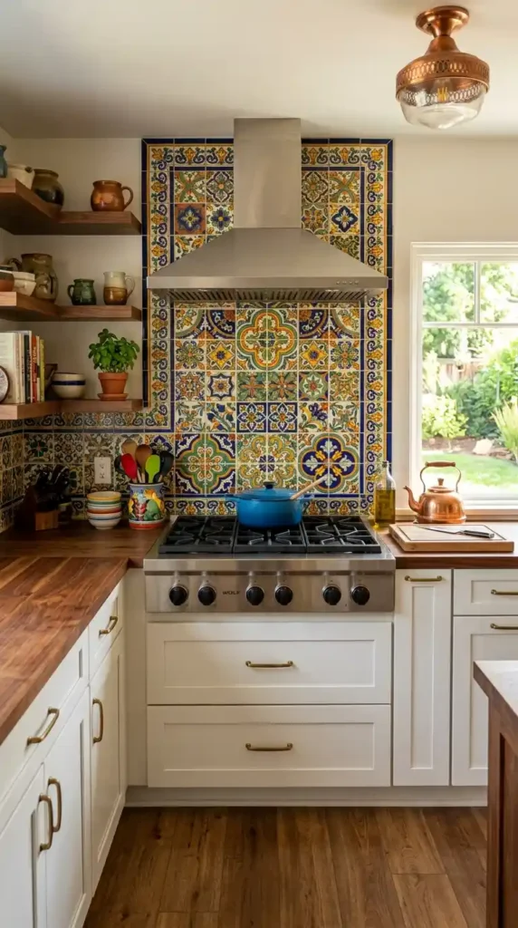 Kitchen with Talavera tile