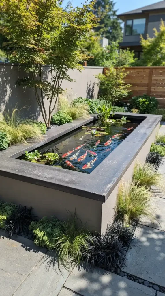 Koi pond design small gardens