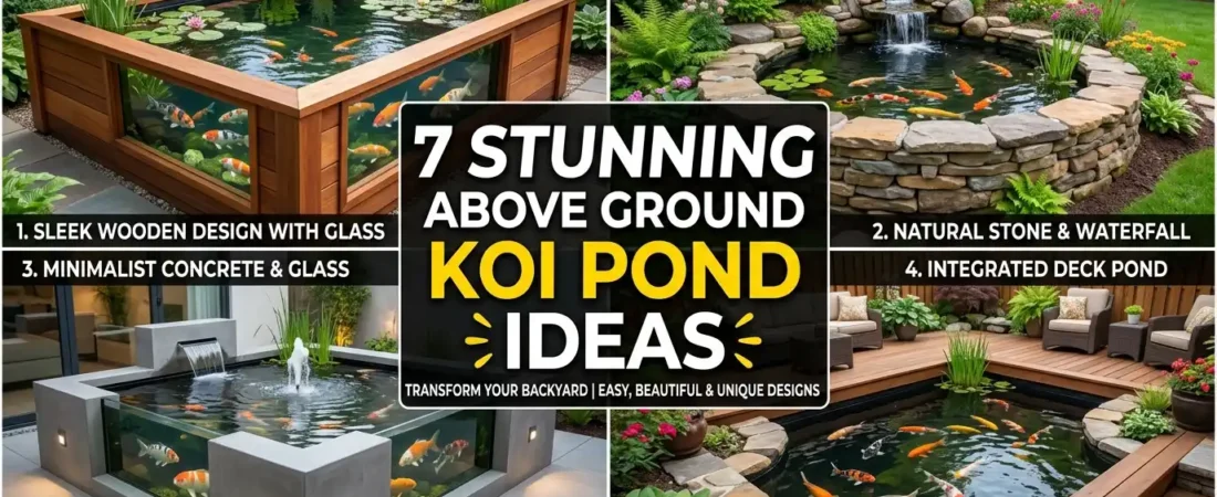 7 Stunning Above Ground Koi Pond Ideas