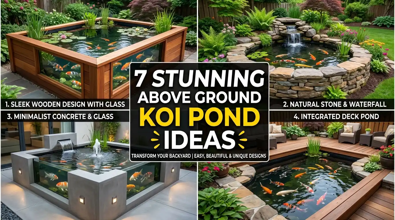 7 Above Ground Koi Pond Ideas Without the Digging