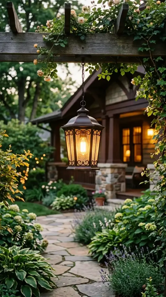 Lantern pendant light hanging