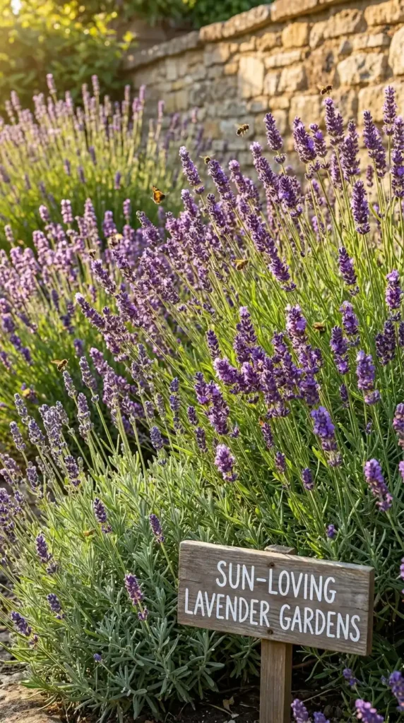 Lavender garden in full bloom