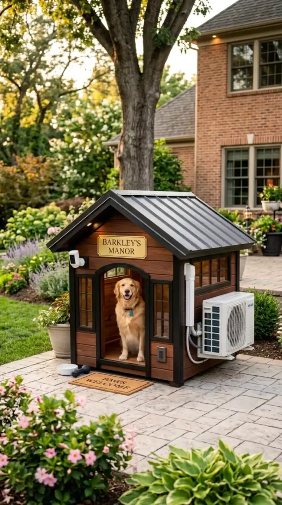 Luxury dog house AC unit