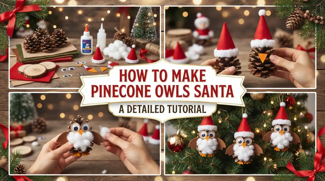 How to Make Pinecone Owls Santa: A Detailed Tutorial