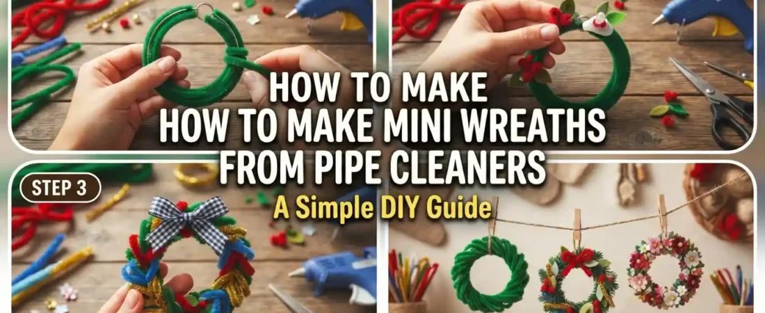 How to Make Mini Wreaths from Pipe Cleaners: A Simple DIY Guide