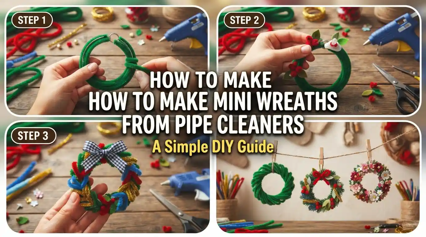 How to Make Mini Wreaths from Pipe Cleaners: A Simple DIY Guide