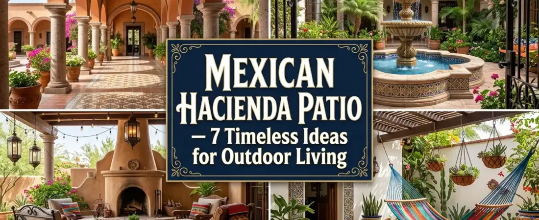 Mexican Hacienda Patio — 7 Timeless Ideas for Outdoor Living