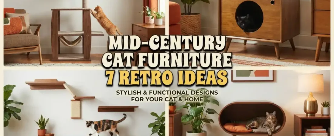 Mid-Century Cat Furniture 7 Retro Ideas