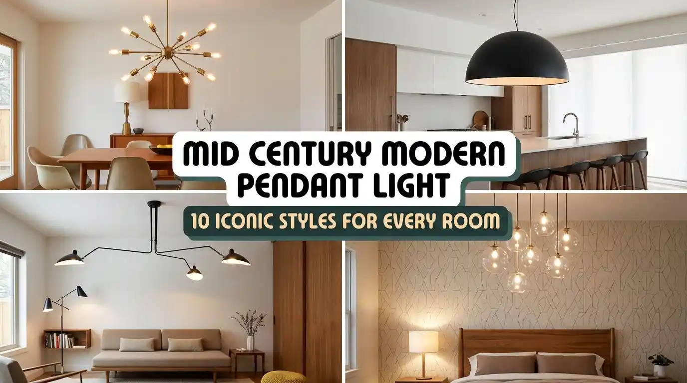 Mid Century Modern Pendant Light: 10 Iconic Styles for Every Room