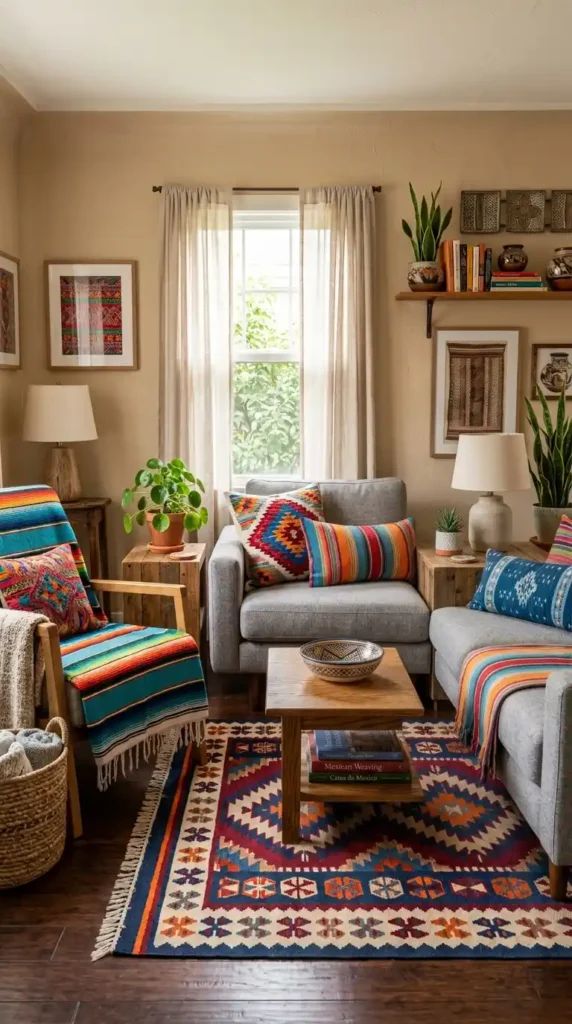 Modern Mexican home decor textiles