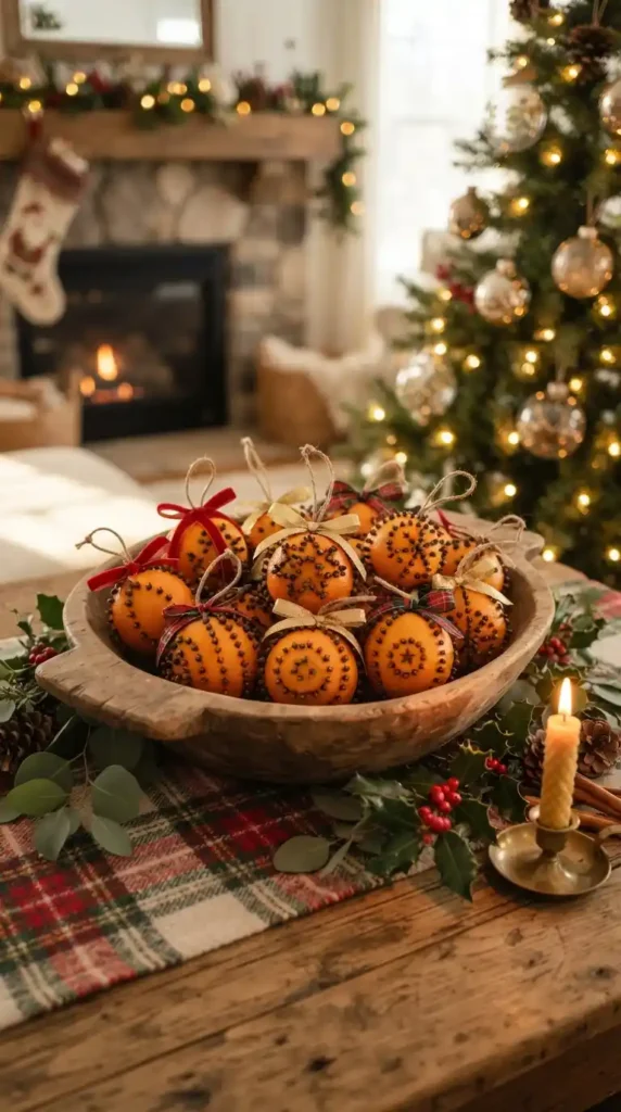 Orange clove pomander Christmas