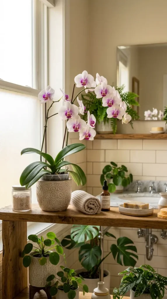 Orchid blooming
