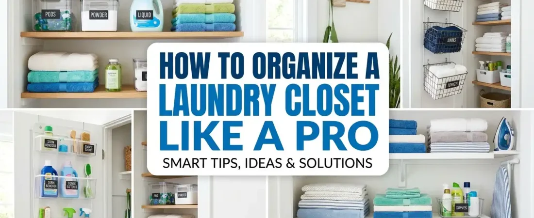 How to Organize a Laundry Closet Like a Pro