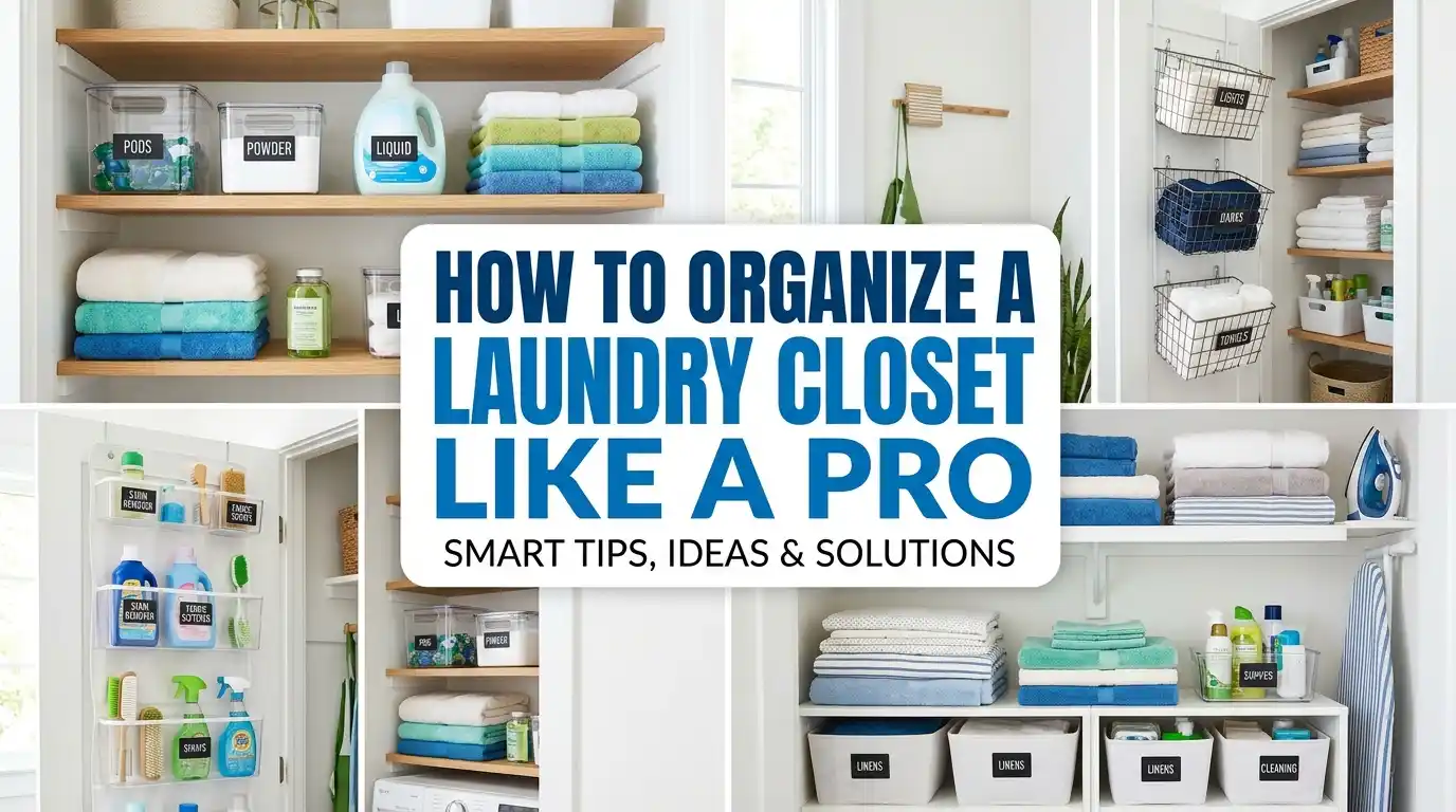 How to Organize a Laundry Closet Like a Pro