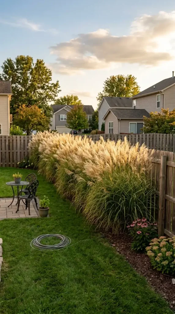 Ornamental grasses privacy