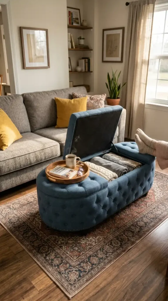 Ottoman with hidden storage