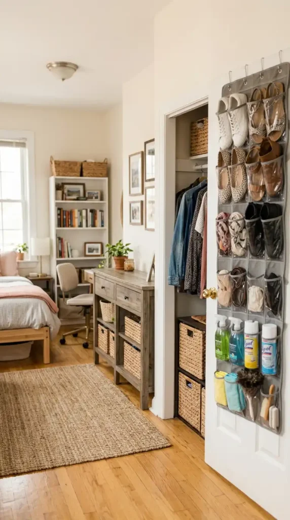 Over door organizer storage