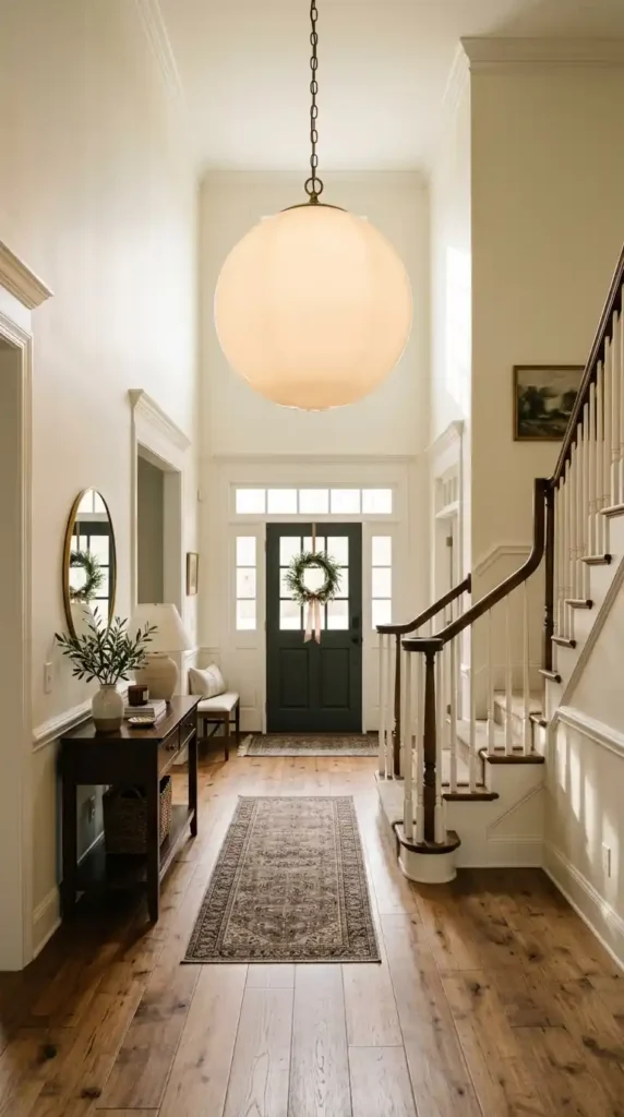Oversized globe pendant light
