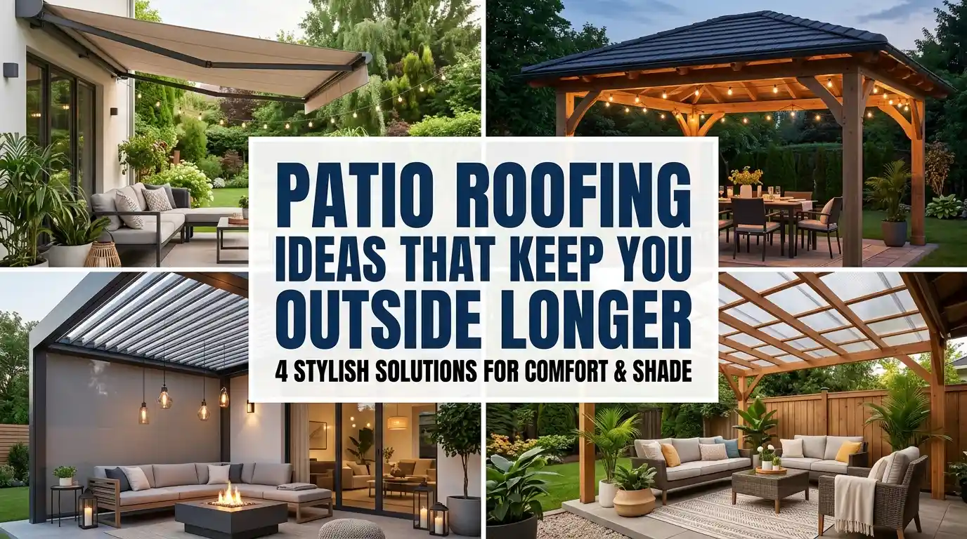 Patio Roofing Ideas That Keep You Outside Longer