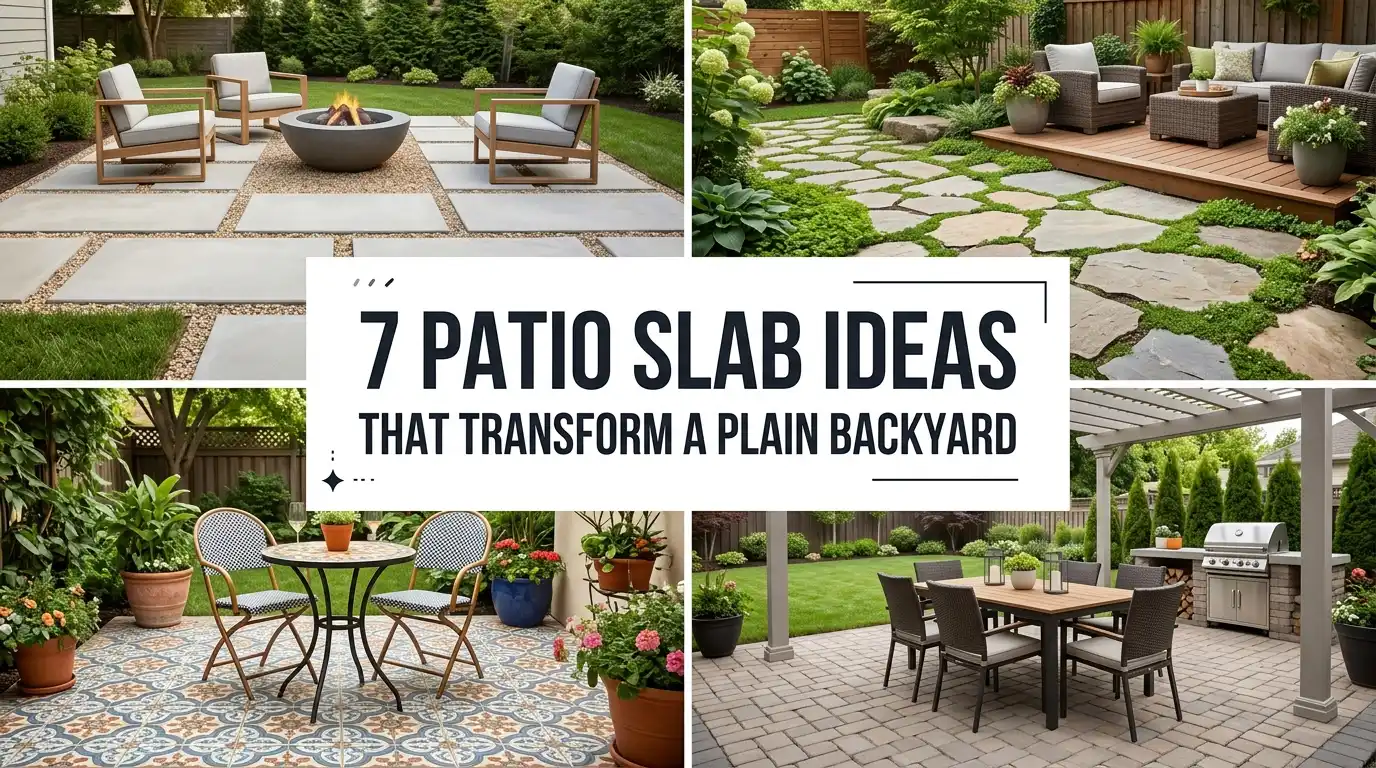 7 Patio Slab Ideas That Transform a Plain Backyard