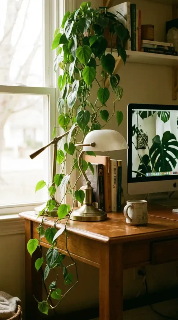 Philodendron on desk American home
