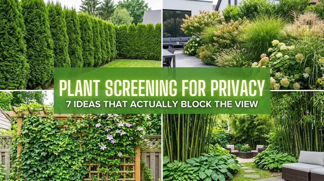 Plant Screening for Privacy: 7 Ideas That Actually Block the View